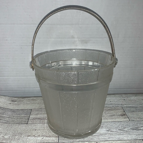 Vintage Anchor Hocking Glass Ice Bucket - Picture 1 of 7